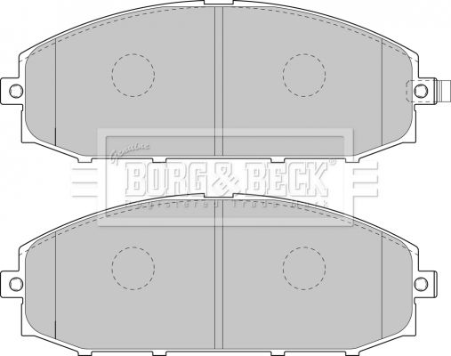 BORG & BECK Комплект тормозных колодок, дисковый тормоз BBP1866